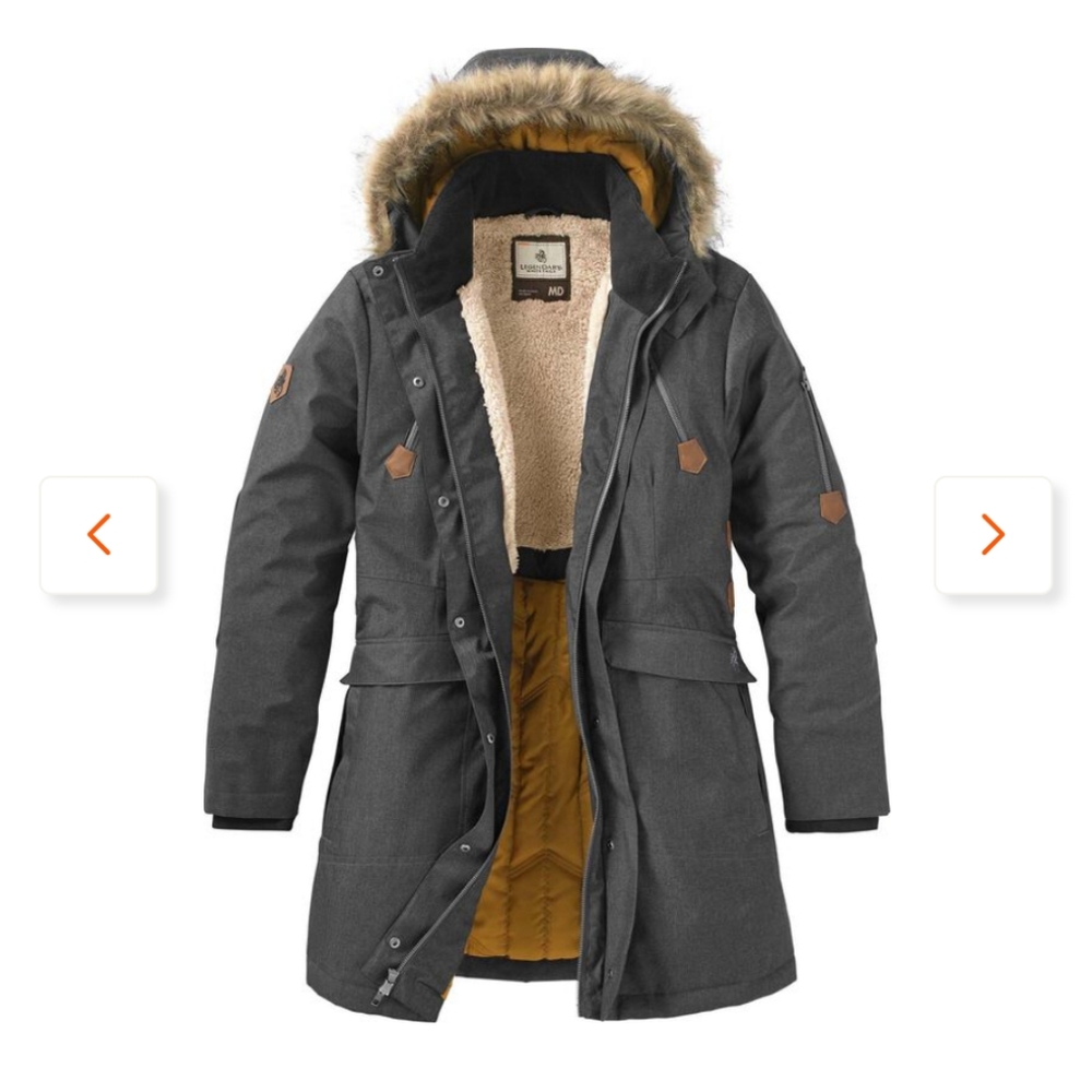 Legendary Whitetails Gray Parka with Faux Fur Hood